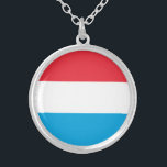 Collier Luxembourg Flag<br><div class="desc">Patriotic flag of Luxembourg.</div>
