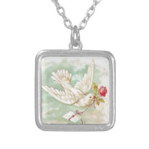 MAGNIFIQUE LETTRE Vintage DE LA colombe victorienn