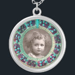 Collier Modèle photo FLEURS FLORENTINE RENAISSANCE<br><div class="desc">Elégant,  classique,  vibrant art Renaissance,  chef-d'oeuvre de Bottega della Robbia ( Florence - Italie ) en brun,  jaune,  vert,  bleu,  couleurs vives.</div>