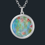 Collier ** Monet Lily Pond Floral AR40 Vintage<br><div class="desc">BIJOUX AVEC INTENTION (r) - Soutient vos intentions énergiquement. Collier ROND Fleurs en Plaques Argent Design Floral Fleurs Énergétiquement Améliorées Floral Lotus Water Lily - Art Classique - Grunge Monet Water Lys Floral Classic Célèbre Peinture Artistique Unique Créatif Moderne et Romantique Découpage Monet Lily Pond Floral Vintage avec faux Grunge...</div>