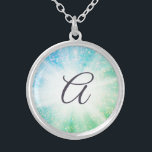 Collier *~* Monogramme d'étincelle turquoise et verte<br><div class="desc">BIJOUX AVEC INTENTION (R) - Bijoux Énergétiquement Améliorés. En tant que guérisseur de l'énergie spirituelle à distance professionnelle depuis 2001, j'ai appris, développé et utilisé la puissance de l'intention de guérison de l'énergie. Tout mon BIJOUX AVEC INTENTION (R) porte l'énergie de guérison de la manifestation positive. Cette BIJOUTERIE est prête...</div>