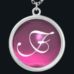 Collier Monogramme Gem Améthyste Rose<br><div class="desc">Design élégant et unique avec pierres précieuses. Modélisation et rendu en 3D Studio Max par Bulgan Lumini .Part de la série Hyper Talismans.</div>