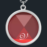 Collier Monogramme rouge rubis<br><div class="desc">Design élégant et unique avec pierres précieuses. Modélisation et rendu en 3D Studio Max par Bulgan Lumini .Part de la série Hyper Talismans.</div>