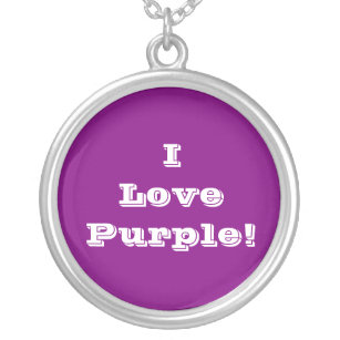 Collier Niecklace I Love Purple