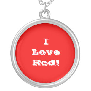 Collier Niecklace I Love Red