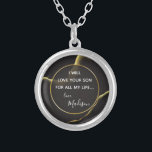 Collier Noir et or 💡 huile d'encre Abstraite moderne<br><div class="desc">Black & Golden 💡 Moderne Huile d'encre Abstraite - Elégant & Luxueux ✨ 💍 💌 Célébrez votre journée spéciale avec raffinement! Notre superbe suite abstraite en noir et or présente un design luxueux, ce qui la rend minimaliste mais élégante. L'arrière - plan noir audacieux aux accents dorés chatoyants dégage une...</div>