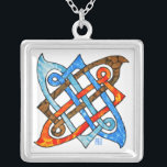 Collier Pagan Celte noeud Terre Air Fire Éléments d'eau<br><div class="desc">Connectez-vous à la planète avec ce noeud celtique original des éléments design par Briana Blair. Cette image spirituelle d'un noeud à quatre angles montre les éléments naturels et la façon dont ils sont tous reliés. La Terre, l'Air, le Feu et l'Eau sont chacun un morceau du noeud, tous séparés mais...</div>