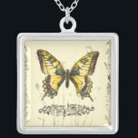 Collier Papillon décoratif avec Fleur sauvage<br><div class="desc">Un papillon décoratif aux couleurs vives fait l'objet de cette pièce de Jennifer Goldberger. Les fleurs sauvages sont attirés sur les côtés et sous l'énorme papillon. Une belle frontière pastel complète le décor. Commandez votre impression dès aujourd'hui !</div>