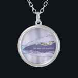Collier *~* Pastel Géode Agate Parties scintillant Argent<br><div class="desc">(rechercher AP40 pour des articles similaires ) SILVER NECKLACE / PENDENTIF - N'hésitez pas à transférer vers d'autres produits. Énergétiquement Amélioré Moderne Pastel Agate Purple, Lavande, Bleu Poudre et diverses nuances de Parties scintillant d'argent et Étincelles célestes Cosmiques comme la pierre de type Opal flashes. Ce design peut être décrit...</div>