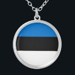 Collier Pavillon Estonie<br><div class="desc">Drapeau patriotique d'Estonie.</div>