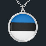 Collier Pavillon Estonie<br><div class="desc">Drapeau patriotique d'Estonie.</div>