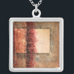 Collier Paysage rouge Abstrait<br><div class="desc">Ethan Harper a peint ce magnifique paysage rouge abstrait. Une incrustation rectangulaire crée une partie plus légère de la pièce. Un morceau très sanguin,  commandez votre exemplaire aujourd'hui !</div>