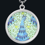 Collier Peacocks Art Nouveau<br><div class="desc">Peacock Art Nouveau Bleu et Vert</div>