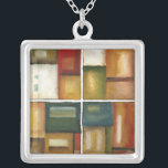 Collier Peinture à quatre panneaux par Jennifer Goldberger<br><div class="desc">Donnez le cadeau de quatre tableaux en un avec cette pièce de Jennifer Goldberger. Ce tableau lambrissé dégage de la chaleur grâce aux couleurs utilisées et à la variété simple des changements subtils. Un grand morceau à accrocher sur votre mur !</div>