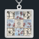 Collier Peinture Abstraite de défilement<br><div class="desc">Un tableau abstrait lambrissé à défilement floral de Jennifer Goldberger. Pièce merveilleusement complexe,  deux panneaux ne sont pas exactement les mêmes. Si vous cherchez un cadeau magnifique ne cherchez plus!</div>