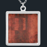 Collier Peinture de Crimson profonde avec formes géométriq<br><div class="desc">Si vous aimez le rouge,  c'est l'impression pour vous. Les formes géométriques peuplent l'arrière - plan. Prenez la main sur cette magnifique impression dès aujourd'hui !</div>