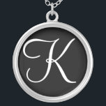 Collier Pendentif personnalisé K Monogramme<br><div class="desc">K Collier Pendentif Personnalisé Monogramme.</div>