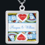 Collier Personnalisé King Queen Hearts Aimer Bijoux<br><div class="desc">Personnalisé King Queen Hearts Aimer Bijoux</div>
