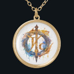 Collier Plaqué Or *~* Artsy AP87 RUNE nordique VIKING Inspiré Ancien<br><div class="desc">(Recherchez AP87 pour des objets Viking ou AP40 pour des objets similaires ) - NECKLACE. L'image est grande, alors n'hésitez pas à TRANSFÉRER vers n'importe quel produit ZAZZLE que vous choisissez. BIJOUX AVEC INTENTION (R) - créez votre propre intention. Utilisez cet art cool créatif artistique moderne mais vintage belle âme...</div>