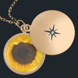 Collier Plaqué Or Cadeaux de tournesol<br><div class="desc">Collier De Charme De Tournesol. Pour ajouter du texte,  cliquez sur modifier dans l'outil de conception.</div>