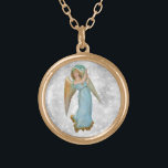 Collier Plaqué Or *~* Classic Vintage AP40 Belle Palme Angel<br><div class="desc">(ID de recherche AP40 pour des designs similaires) Transfert vers d'autres produits si vous le souhaitez. Vintage ROUND Gold design avec l'art classique sucré d'une jeune femme BEAUTIFUL ANGEL TENANT UNE FEUILLE DE PALME . * Énergétiquement Amélioré Romantique Vintage rétro antique antiquité ANGEL faux Parties scintillant diamant Arrière - plan....</div>