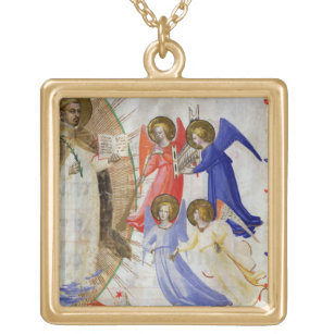 Collier Plaqué Or ds 558 f.67v St Dominic avec quatre anges