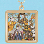 Collier Plaqué Or Martyre de saint Thomas Becket (M 031)<br><div class="desc">REMARQUE : Etant donné la complexité de la conception, la taille LARGE fonctionne le mieux. A son tribunal de Noël de 1170 à Bures, en Normandie, dans un accès de rage, Henri II, roi d'Angleterre, avait attaqué Thomas Becket, son ancien ami, ancien chancelier, et l'archevêque actuel de Canterbury, récemment rentré...</div>