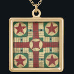 Collier Plaqué Or Tableau de jeu Antique Parcheesi par Ethan Harper<br><div class="desc">Un tableau à l'aspect antique basé sur un jeu de société Parcheesi. Cette peinture d'Ethan Harper est étonnamment vivante. Vous pouvez presque imaginer l'utiliser pour jouer à un vrai jeu de Parcheesi avec vos amis. Achète ta copie aujourd'hui !</div>