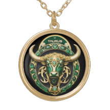 Taurus Bull, Emerald et Gold Personnalisé