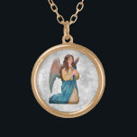 Collier Plaqué Or *~* Vintage AP40 Ange Classique Pressage à genoux<br><div class="desc">(ID de recherche AP40 pour des designs similaires) Transfert vers d'autres produits si vous le souhaitez. Vintage ROUND Gold design avec l'art classique sucré d'une jeune femme ANGEL KNEELING PRAYING . * Énergétiquement Amélioré Romantique Vintage rétro Antique fausse Parties scintillant diamant de Arrière - plan. ANGEL KNEELING et PRAYING avec...</div>
