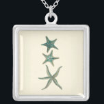 Collier Poisson triplé aquamarine<br><div class="desc">Cette image des différents types d'étoiles de mer sera un grand ajout dans votre collection de créatures marines. Vous pouvez vous imaginer à la plage à la recherche d'étoiles de mer ou jouer dans le sable. Cette image est parfaite pour ceux qui aiment la vie marine et veulent la prendre...</div>