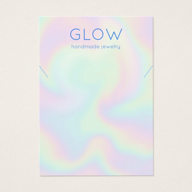 Collier Rainbow Pastels Carte d'affichage (Devant)