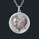Collier Robot Love<br><div class="desc">Collier Robot Love, Vêtements Robot, T-shirts Robot, Cadeaux Robot, Cadeaux Saint Valentin par ArtMuvz Illustration. POUR PERSONNALISER, s'il n'y a pas de "modèle de texte" qui indique "Votre nom", cliquez sur "modifier la conception" puis sur la colonne de gauche à gauche des calques cliquez sur "texte" puis sur "ajouter du...</div>