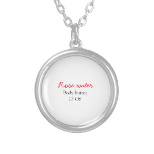 Collier Rose body butter add your text name custom weight 