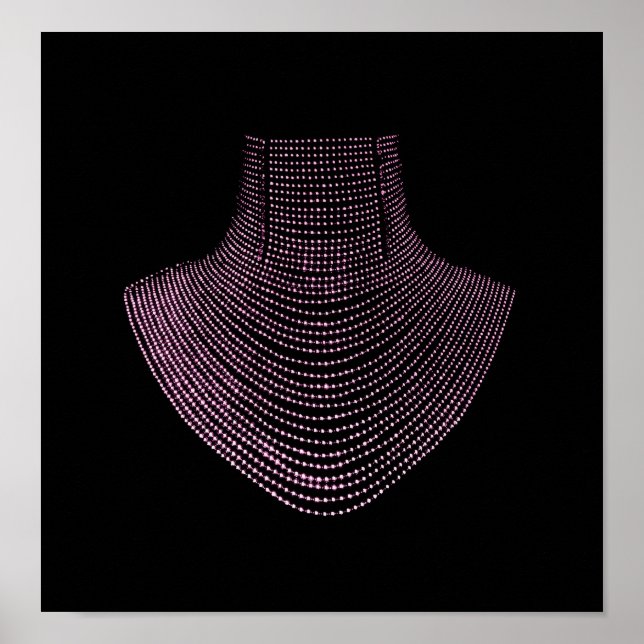 Collier rose Cartierr ~ Poster 11x11.34 (Devant)