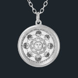 Collier Roue vintage Zodiac<br><div class="desc">Dessin vintage de zodiaque astronomique.</div>