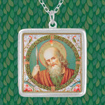Collier Saint Thomas l'Apôtre (JMAS 12)<br><div class="desc">Saint Thomas l'Apôtre, aussi appelé Didymus (le "jumeau"), était l'un des Douze Apôtres de Jésus-Christ selon le Nouveau Testament. Après avoir d'abord douté de la Résurrection jusqu'à ce qu'il touche les blessures du Christ pour lui-même, saint Thomas a continué à évangéliser la Parthie, la Perse et l'Inde avec zèle missionnaire....</div>
