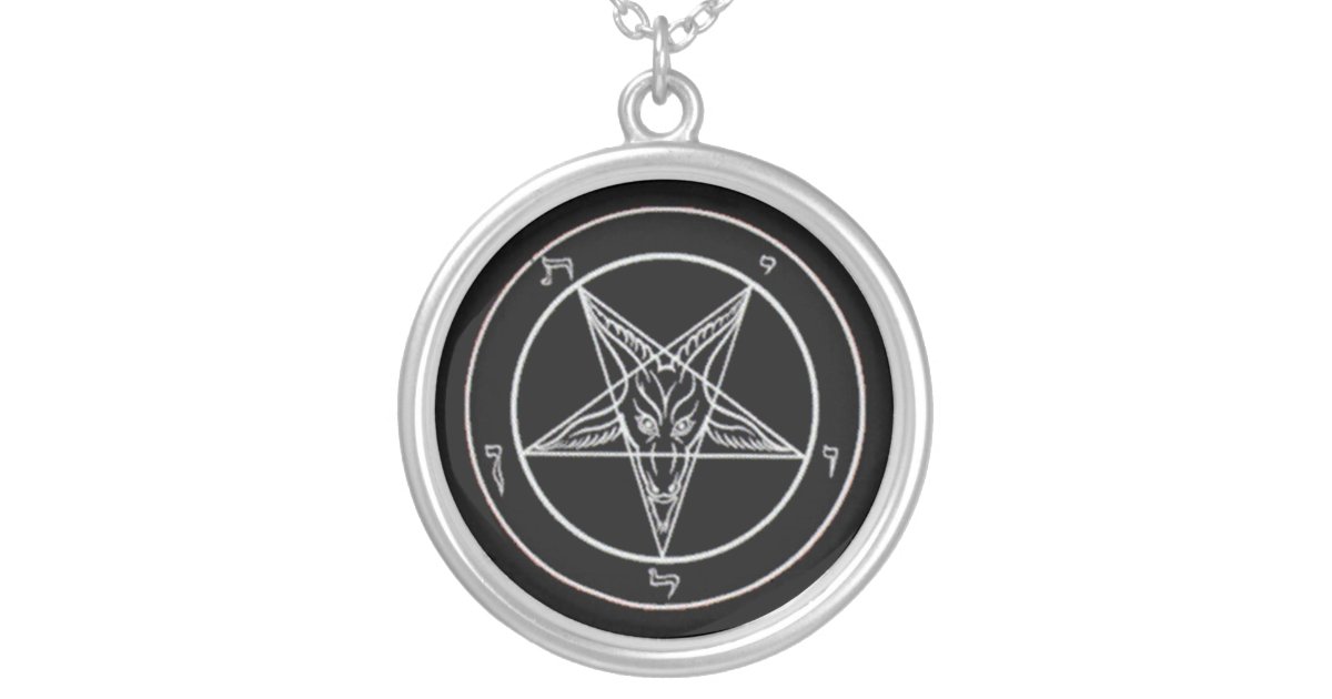 Collier Satanique De Baphomet Zazzle Fr Collier Satanique De Baphomet Zazzle Fr