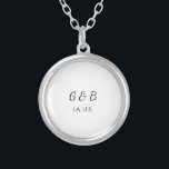 Collier SIMPLE MINIMAL ajouter votre nom de couple nom de<br><div class="desc">conception</div>