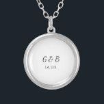 Collier SIMPLE MINIMAL ajouter votre nom de couple nom de<br><div class="desc">conception</div>