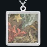 Collier Sous la mer<br><div class="desc">Allez sous l'eau pour explorer la mer avec toutes ces différentes créatures marines. Cette oeuvre d'art vintage s'ajoute parfaitement aux amateurs d'anémones de mer. Il capture la vie marine avec les étoiles de mer, le varech, les algues et d'autres créatures marines. Obtenez votre impression artistique dès aujourd'hui sur votre produit....</div>