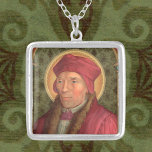 Collier St. John Fisher (SAU 025)<br><div class="desc">Moins connu du grand public que son martyr contemporain et confrère St. Thomas Plus avec qui il partage un jour de fête, St. John Fisher (1469-1535) fut peut-être le théologien anglais le plus connu de son époque. Il a été exécuté par Henri VIII pour avoir refusé de sanctionner le divorce...</div>