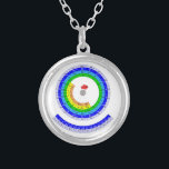 Collier Table des éléments périodique circulaire<br><div class="desc">Table des éléments périodique circulaire. Table des éléments périodique de la chimie. Une table périodique est un affichage alphanumérique formatté des éléments chimiques, organisé sur la base de leurs nombres atomiques, configurations d'électron, et propriétés chimiques périodiques. Des éléments dans la table périodique sont présentés par ordre d'augmenter le nombre atomique....</div>