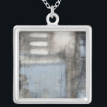 Collier Tableau gris et bleu Abstrait<br><div class="desc">Une Jennifer Goldberger abstraite peinture gris et bleu. On dirait un jour nuageux qui pourrait se transformer en orage. Si vous aimez l'art moderne,  c'est l'impression qui vous convient. Prenez-en un aujourd'hui !</div>