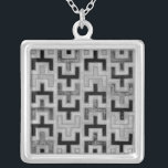 Collier Textile de boue africain avec Motifs géométriques<br><div class="desc">Cette impression a été réalisée par Norman Wyatt,  Jr. dans le style d'un chiffon en boue africain. Le textile en tissu de boue,  originaire du Mali,  est un signe d'identité culturelle. Affichez votre amour de la culture mondiale et des motifs géométriques en achetant cette impression!</div>
