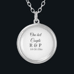 Collier Un nom de couple d'ajout chaud date de texte de la<br><div class="desc">Pour les amoureux comme nous</div>