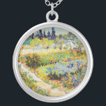 Collier Vincent van Gogh - Jardin à Arles<br><div class="desc">Jardin d'Arles / Jardin fleuri avec sentier / Jardin d'Arles - Vincent van Gogh,  1888</div>