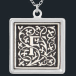 Collier Vintage Monogram F Art Nouveau Letter<br><div class="desc">Art nouveau Letters - Monograms from the Arts & Crafts Movement Cette lettre F est un joli monogramme robuste créé en 1901 et publié dans un ensemble de livres. Le monogramme F est entouré d'un magnifique motif de vigne dessiné à la main, très dans le style des motifs Art nouveau...</div>