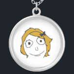 Collier Visage jaune blond Meme de rage de cheveux de<br><div class="desc">Au sujet de ce meme : Les "bandes dessinées de rage" sont une collection toujours croissante de bandes dessinées qui prolifèrent les sites Web produits par contenu d'utilisateur tels que le reddit, le 4chan, et les 9gag, notamment, qui se composent d'un ensemble de base de caractères fondamentaux idiots et drôles,...</div>