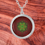 Collier Weave Mandala Red and Green<br><div class="desc">This funky mandala features red and green in a basket weave style. Psychedelic visuals for the modern hippie or anyone who loves groovy colors.</div>